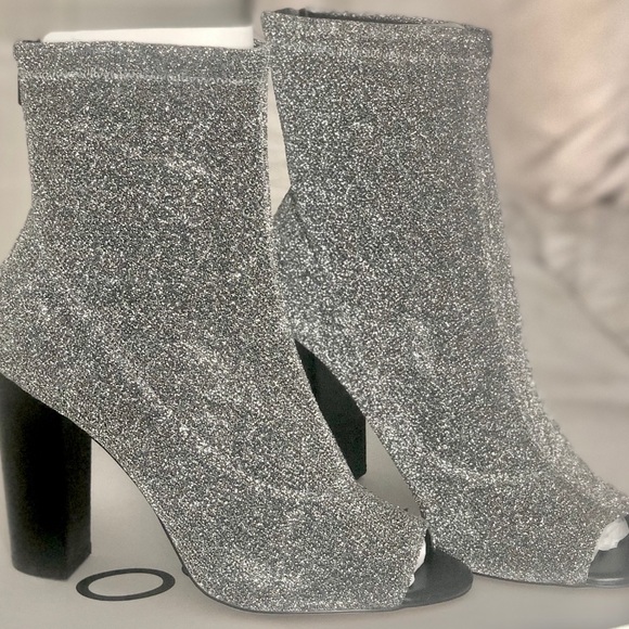 aldo silver booties